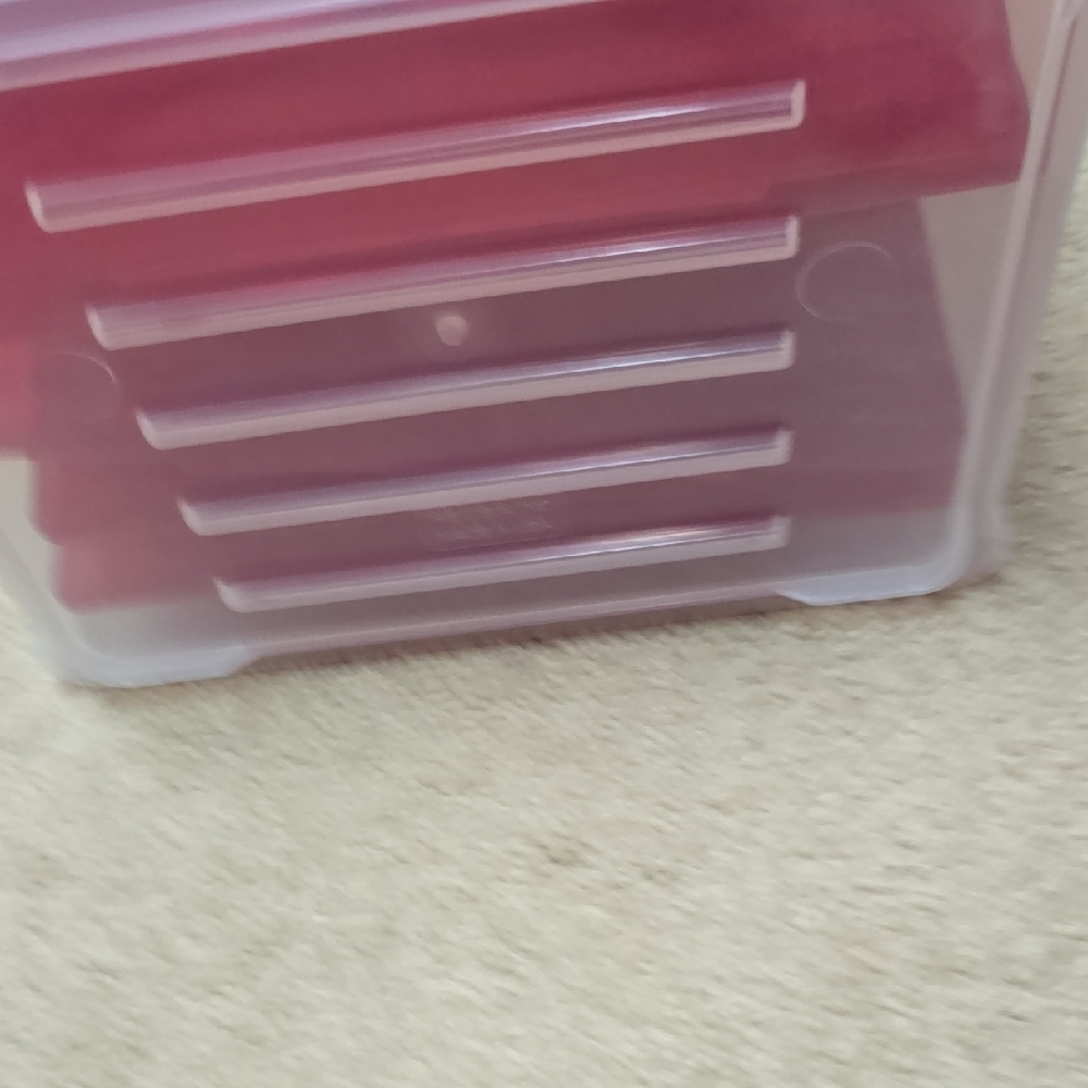 Red Storage Box With Dividers - Picture 6 of 8